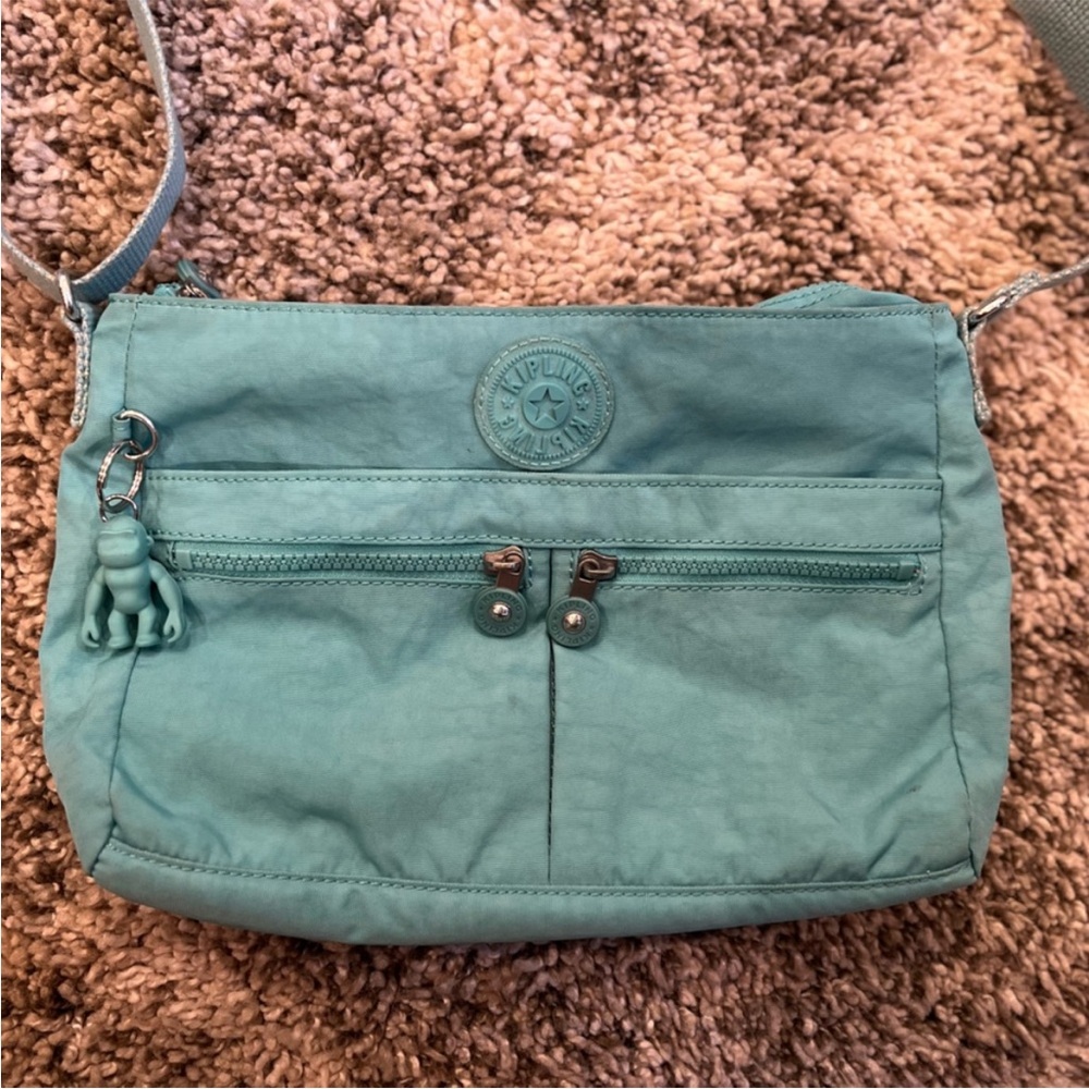 EUC Kipling turquoise crossbody bag